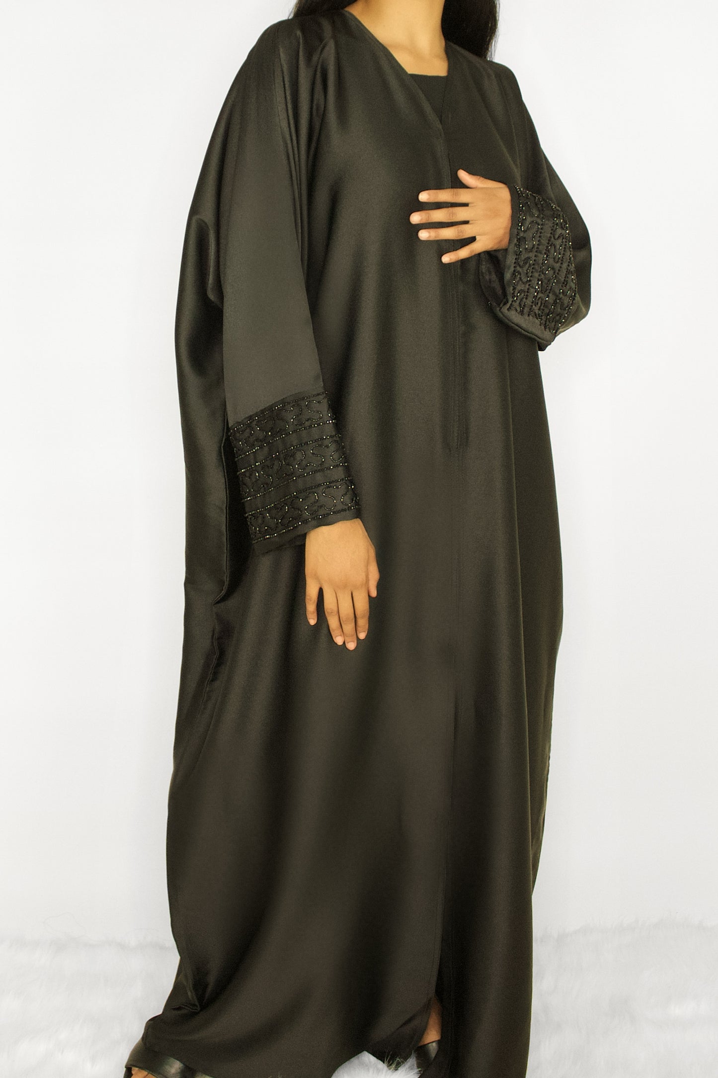 Embellished Sleeve Abaya